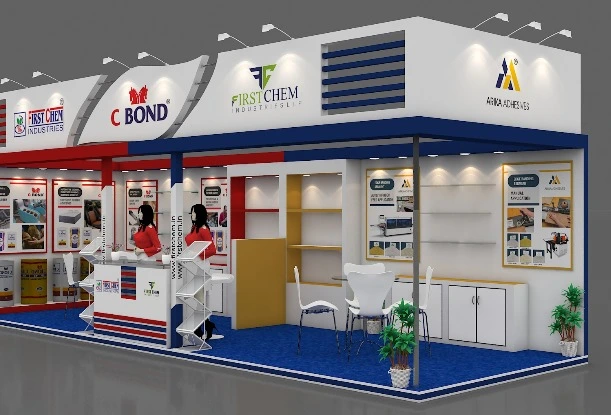 two side open exhibition stall