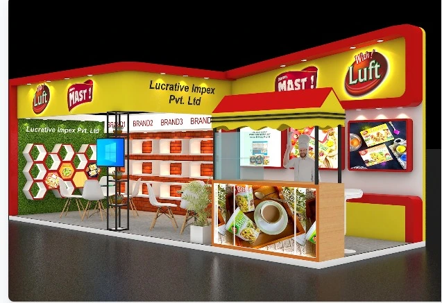 two side open exhibition stall