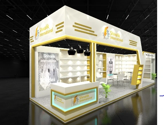 two side open exhibition stall