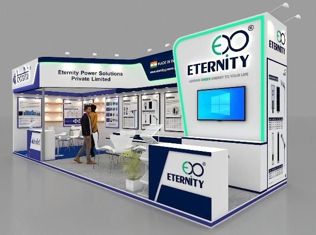two side open exhibition stall